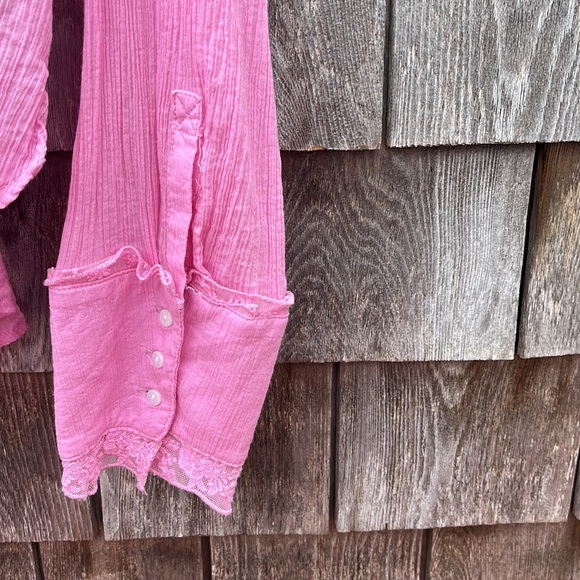 Vintage look gauzy top - Picture 4 of 6